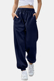 Elastic Waist Joggers with Pockets